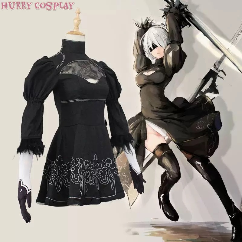 Game Cosplay,Nier: Automata,NieR Automata Yuhar 2b sister Cosplay Costume